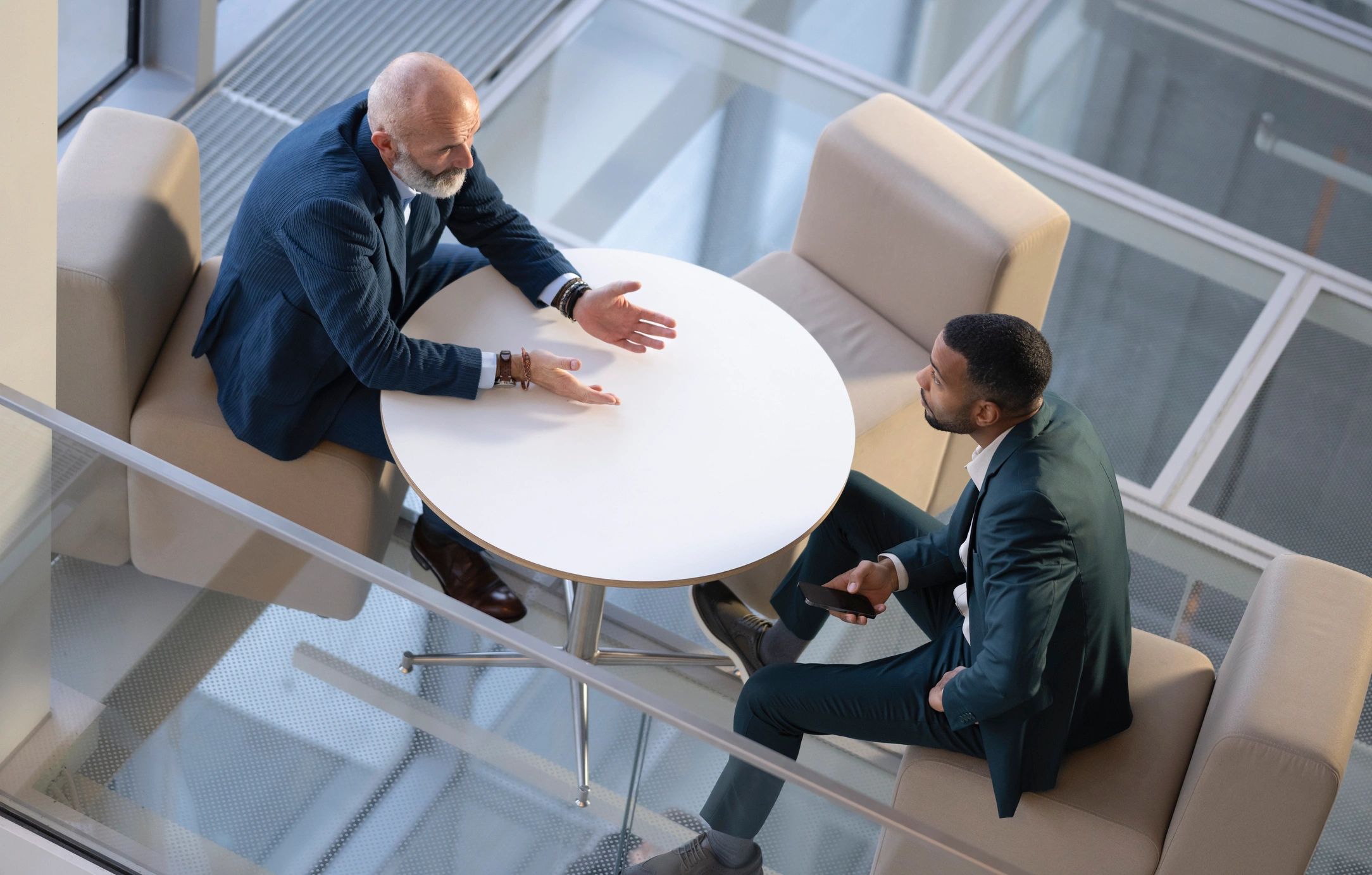 Team collaboration in a modern office